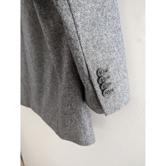 Everlane The Italian Wool Oversized Blazer Grey Herringbone - Picture 7 of 9